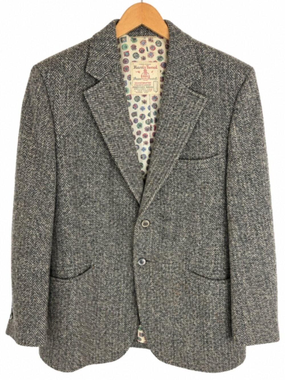 Vintage Harris Tweed Executive Group by Bond Clothes Wool Blazer Unisex - Picture 4 of 9
